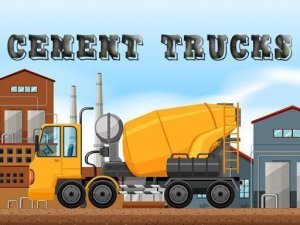 Cement Trucks Hidden Objects Puzzle Game