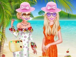Bff Spring Beach Holiday Dress Up Game