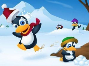 Cute Penguin Slide Puzzle Game