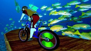 Under Water Cycle Impossible Track Racing Game