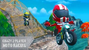 Crazy 2 Player Moto Racing Game