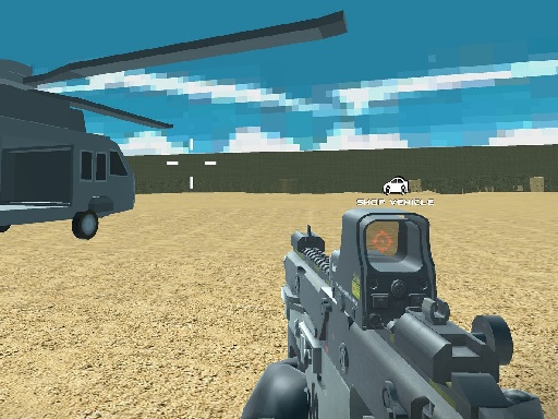 Blocky Desert Vehicle Adventure